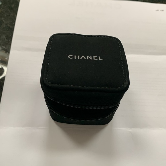 AUTHENTIC TRIO; Chanel Black Jewelry Box - Billfold & Plastic Chanel Cover - Picture 8 of 9